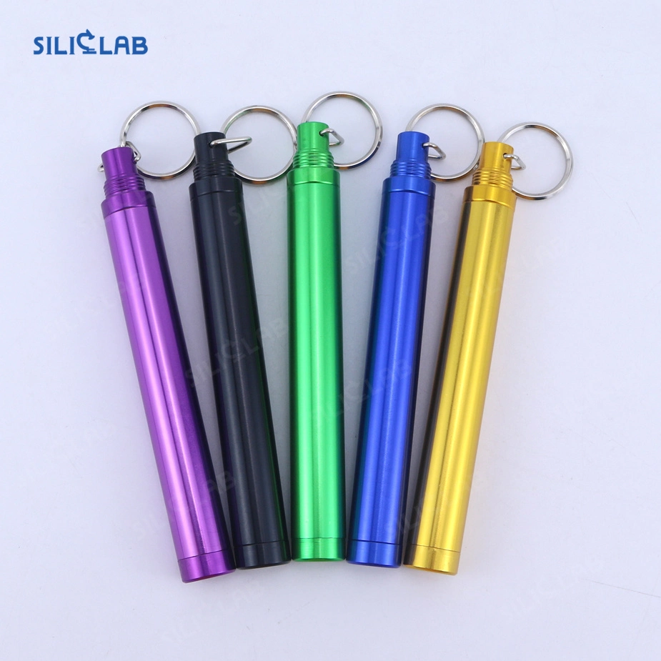 Mini Key Chain Wasserdicht Metall Stash Jar Tabak Container Flasche Schlüsselanhänger Tragbarer Aufbewahrungskasten Für Trockene Kräuter