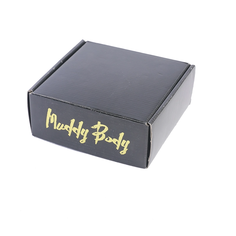 Black Airplane Style Courrgated Paper Box for Shopping Packing