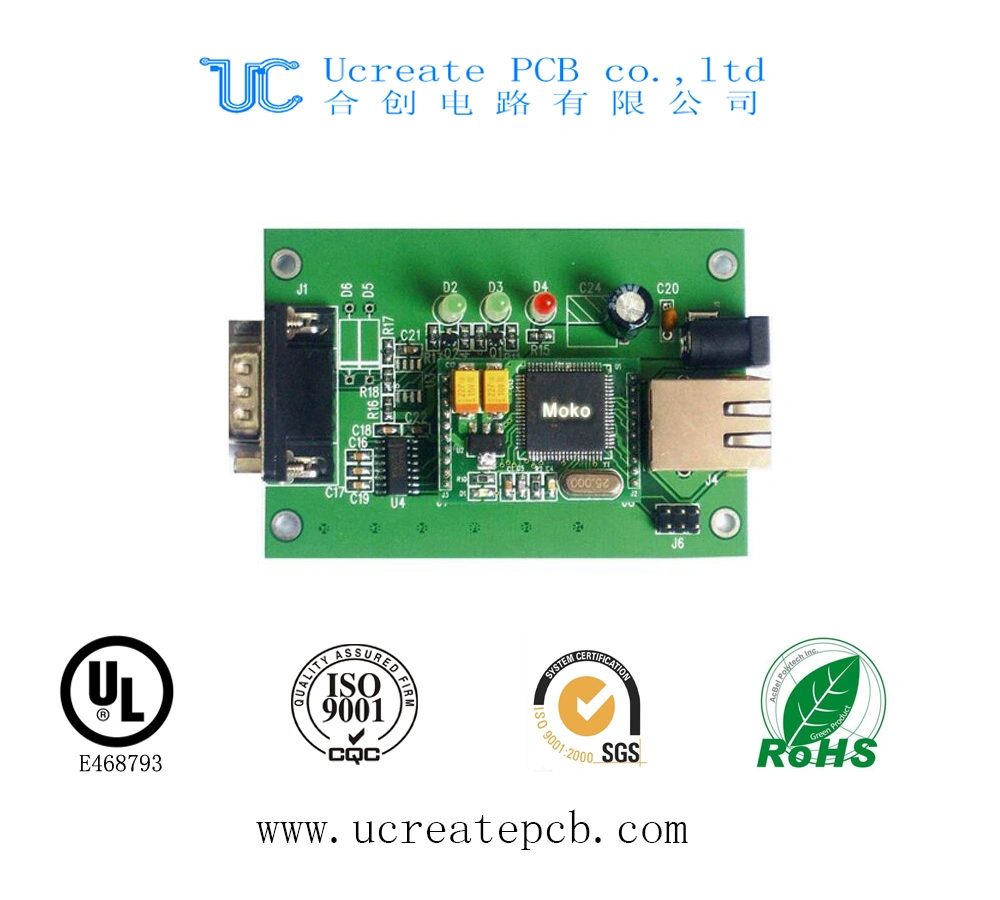 Placa PCB rígida Enig para Bluetooth con 6 capas