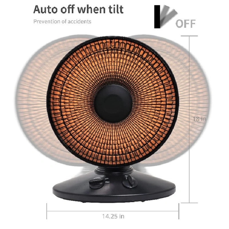 New-Style Adjustable Tilt 7-Degree Oscillation Table Floor Electric Fan Heater