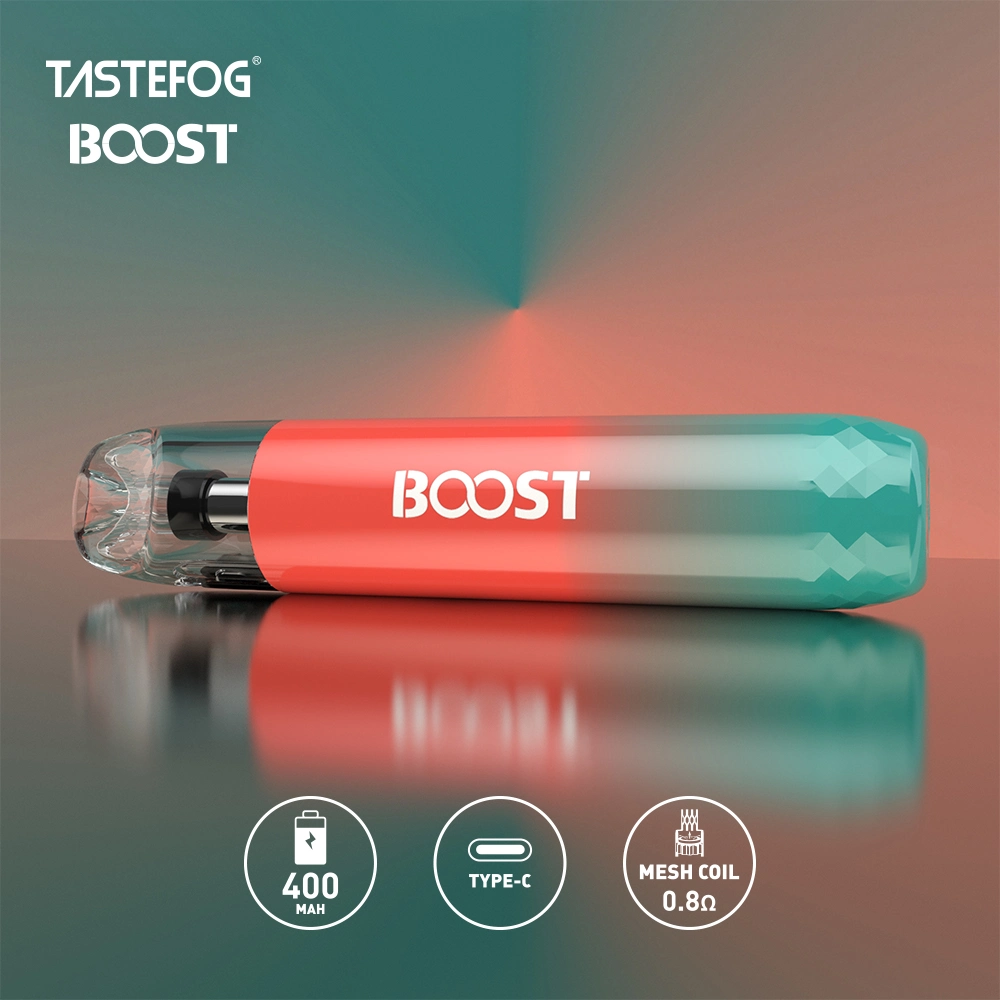 Tastefog تعزيز فارغة علبة قابلة لإعادة تركيب الجملة بلورية رخيصة E-Cigarette 2 مل القرد القرد القابل للتصرف