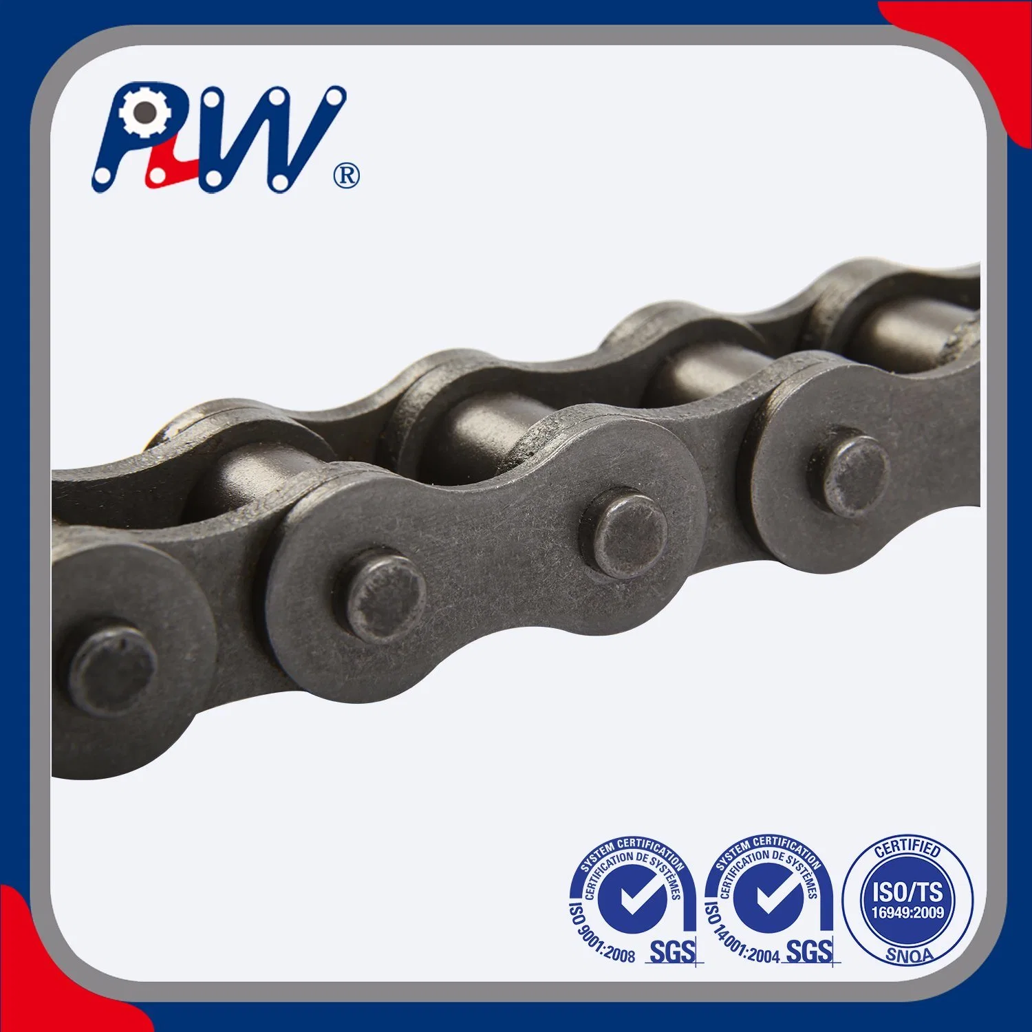 ISO Standard Short Pitch Precision Simplex Hardware Motorcycle Industrial Roller Chain