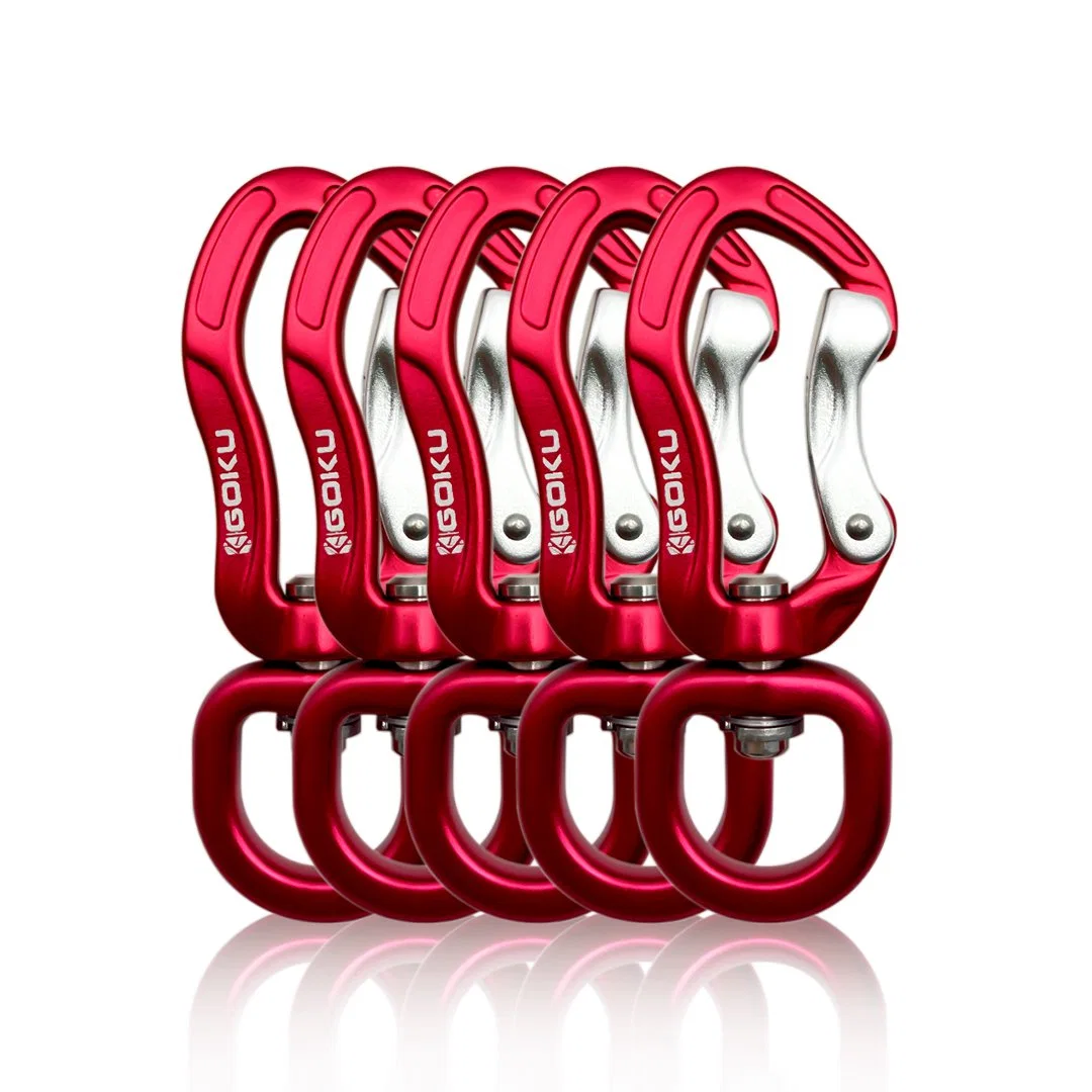 Wholesale/Supplier Custom Logo Aluminum Karabiner Mini Swivel Carabiner Clip Hook for Dog Leash