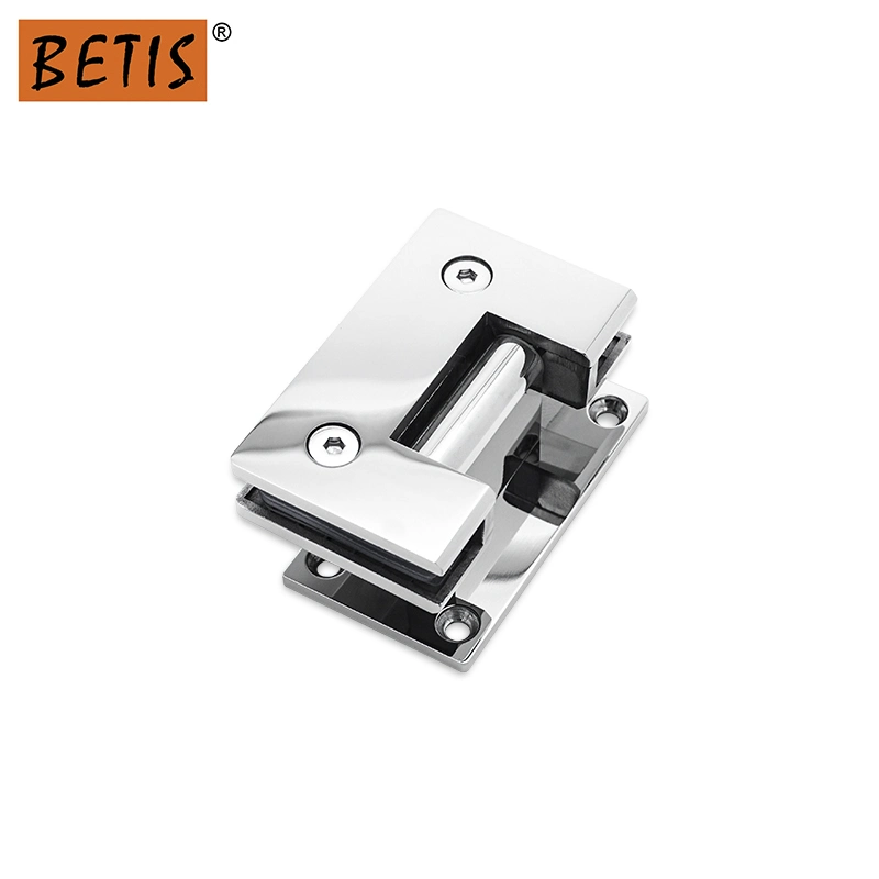 304 316 Grade Stainless-Steel Bathroom Shower Glass Hardware Heavy Duty Swivel Pivot Adjustable Wall-Mount Glass-to-Glass 90 135 180 Degree Door Hinge