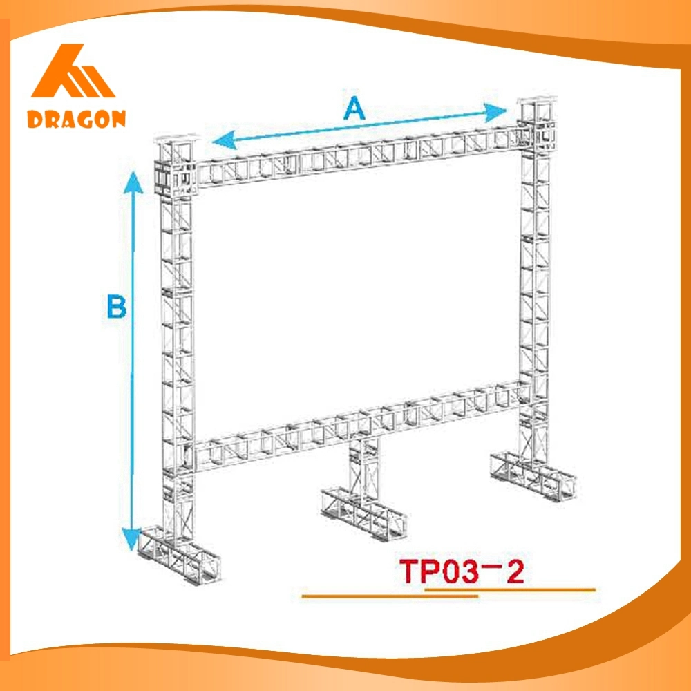 LED Bildschirm Display montieren Truss, Gentry Truss Ziel Post Aluminium Truss System für Konzert Bühne Ausrüstung