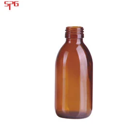 Set 30ml to 500ml Amber Glass Syrup Bottle with Cap Medical Chemistry