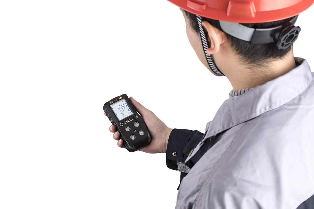 Handheld Gas Monitor for Detecting Co O2 H2s Ex with Sound Light Vibration Alarm