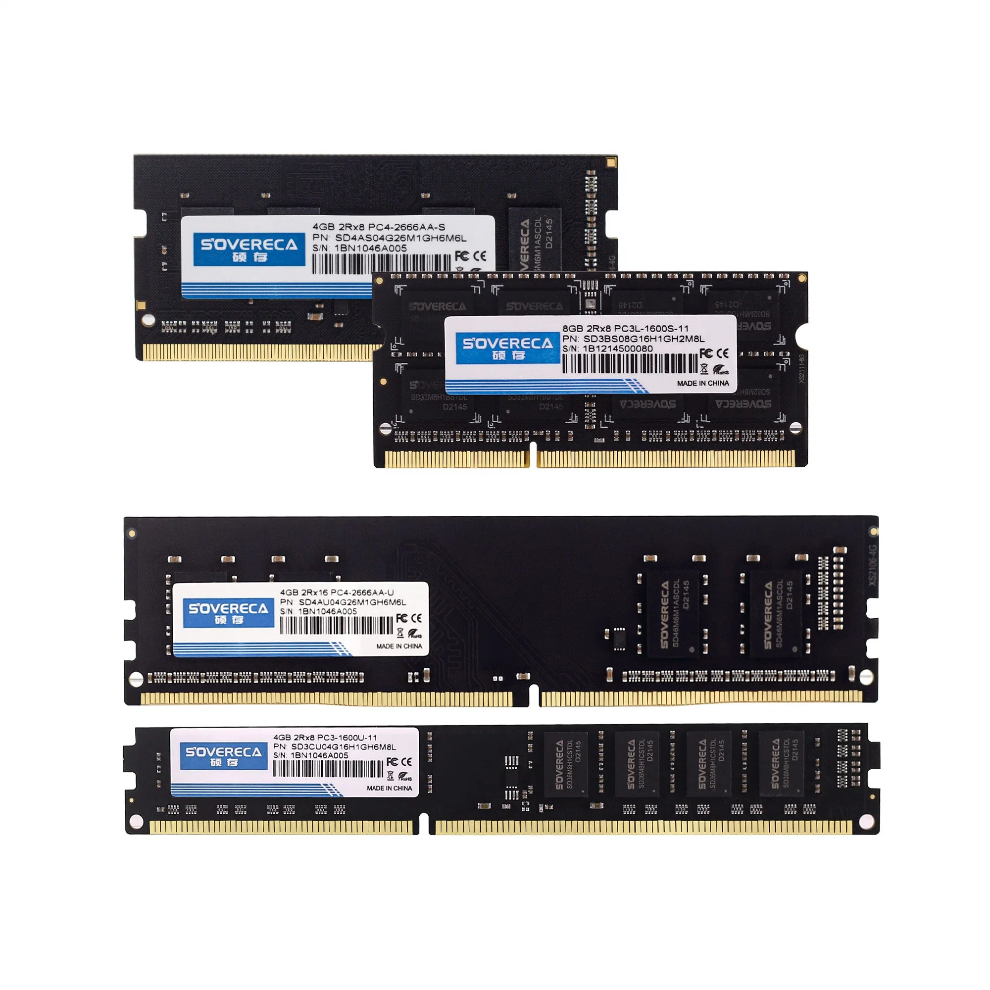 Memória de computador Portátil Memoria RAM Chip DDR4 UDIMM 2666 MHz 3200mmhz Cl19 de 4 GB e 8 GB, 16 GB, 32 GB