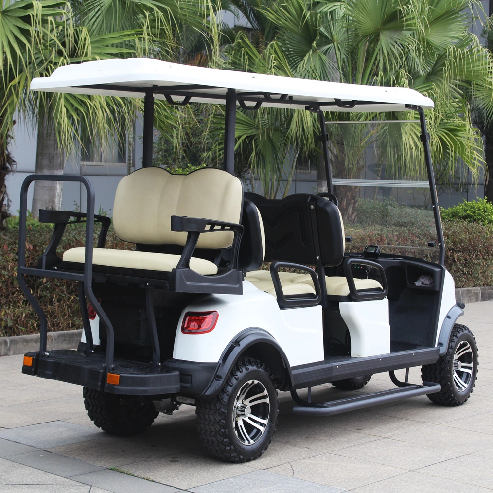 New Model Electric Golf Cart for 6 Seaters Hunting Lifted Operated Buggy Wholesale/Supplier Price Lithium Battery with CE DOT AC Motor (DH-M4+2)