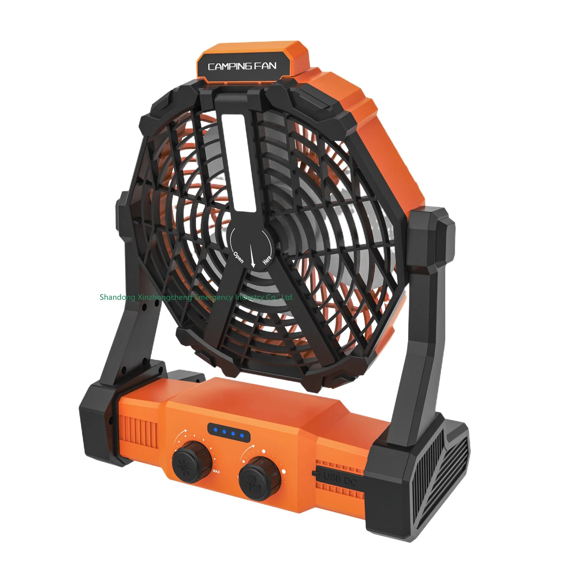 Campamento portátil ventilador exterior el poder de Linterna recargable luz LED de banco con Control Remoto para oficina en casa de camping al aire libre