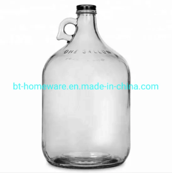 Custom 5L Glass Carboy 166oz Glass Brewing Beer Jugs with Screw Cap