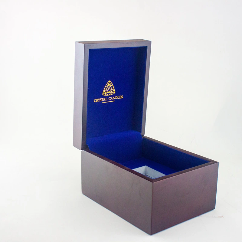 Factory Made Jewelry and Gift Gold Logo Wooden Box Packaging