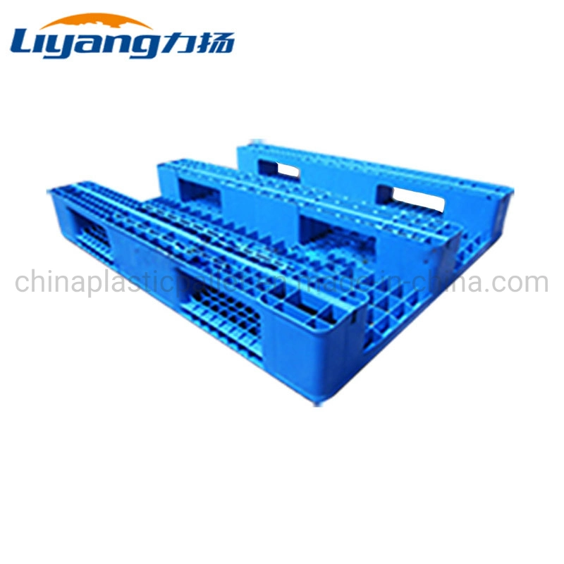 Heavy Duty HDPE ISO Rack apilable de 1,5 toneladas con refuerzo de acero, paleta de plástico de madera contrachapada industrial de 1200X1000mm