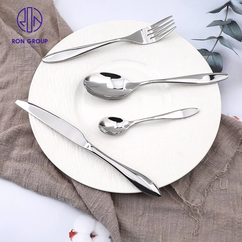 Stainless Steel Cutlery Spoon Knife Fork Dinnerware Tableware for Hotel Wedding Restaurant Coffee Shop