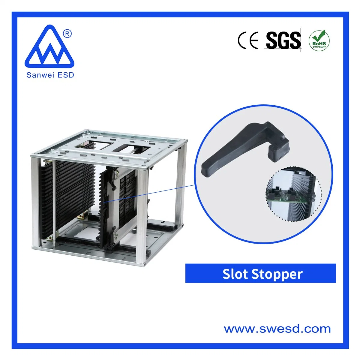 Quality SMT ESD Magazine Rack/PCB Storage Rack for Sale