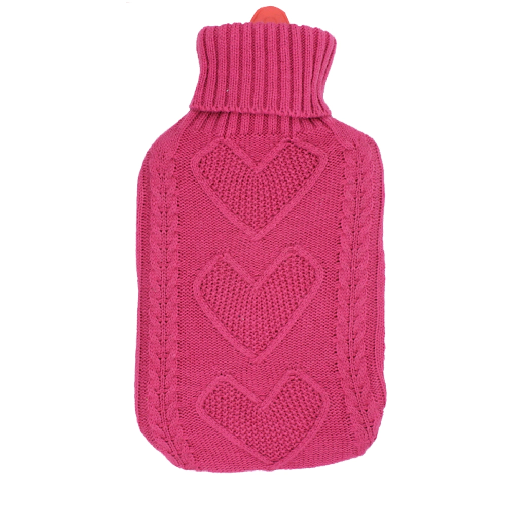 Wholesale/Supplier Fresh Color Hot Water Bag Rubber Hot Water Bottle Knitted Cover