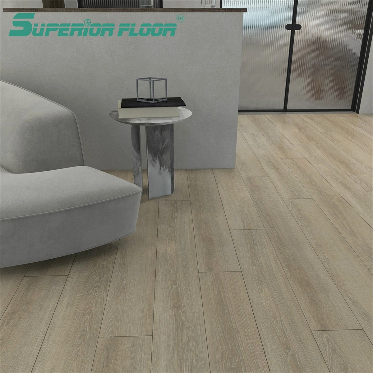 Superior Impact Resistance Lvt Wood Flooring for Bathroom, Living Room