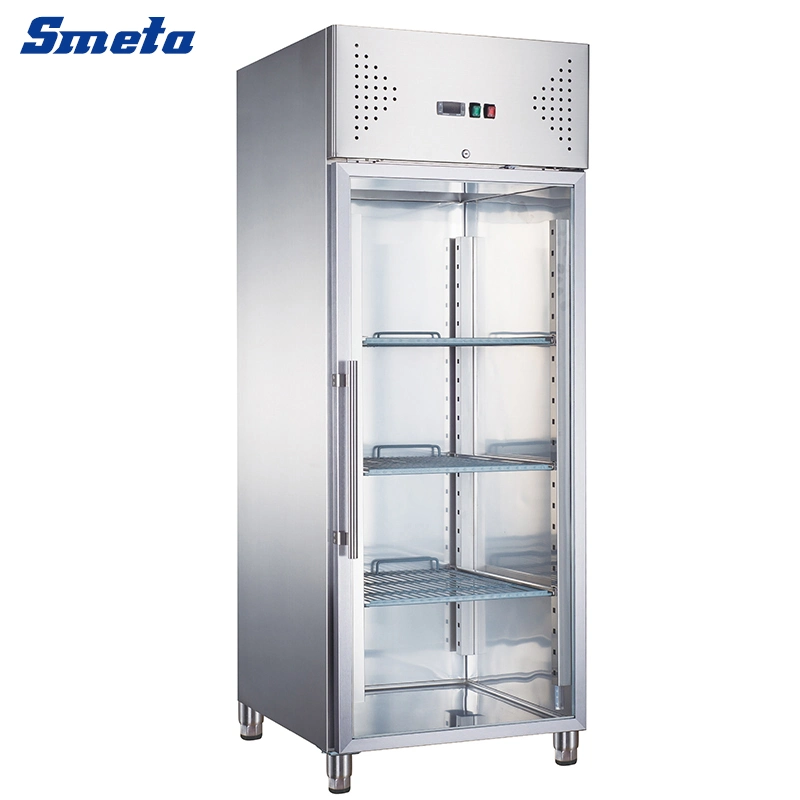 Smad Commercial 115V Kitchen Stainless Steel Solid Door Reach-in Refrigerator