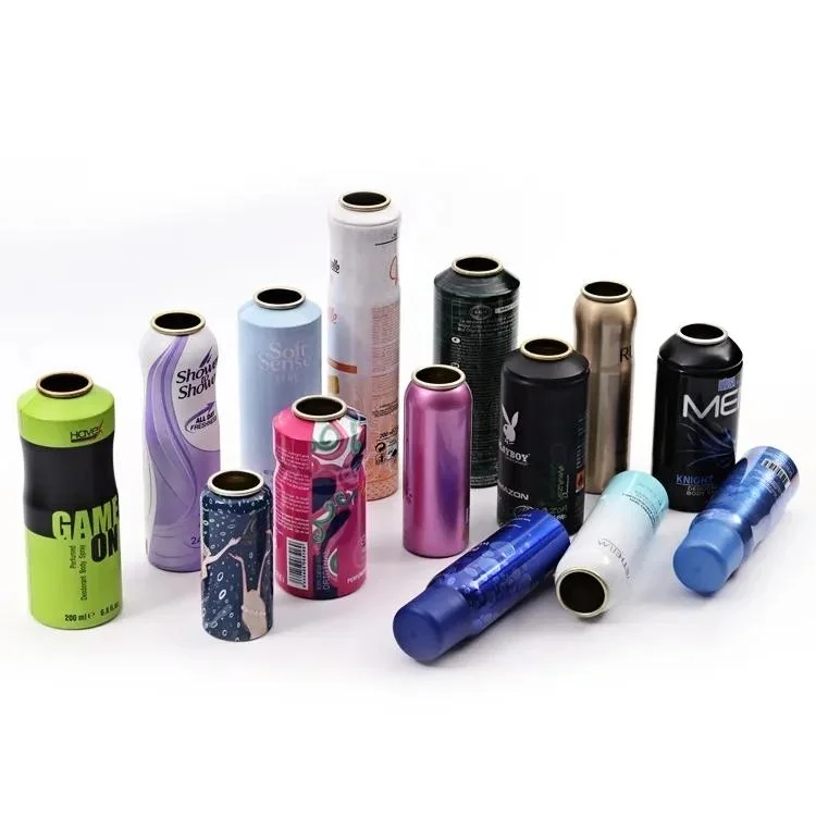 Atmosphere Aerosol Empty Aluminum Metal Oxygen Can Printed Air Pressure Spray Cans