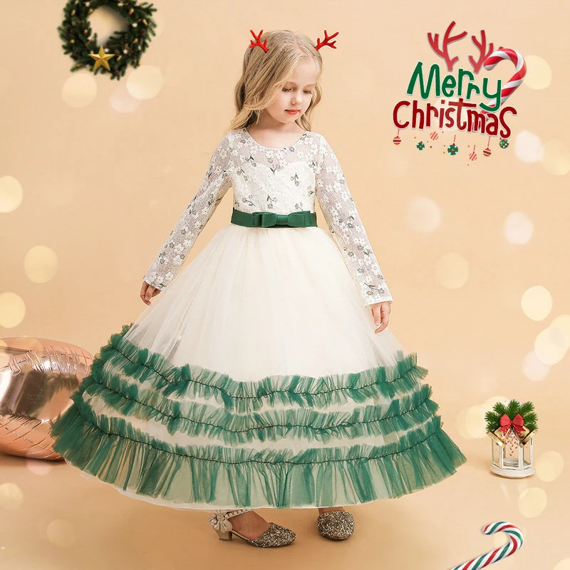 Children and Girls Christmas Dress Wedding Dress Evening Dress