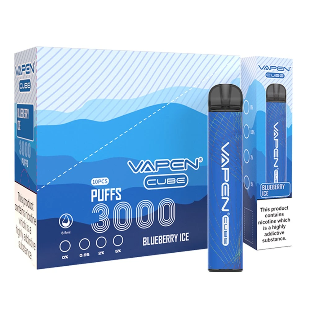 Authentic 3000 Puffs Vapen Cube Disposable/Chargeable Vape Puff XXL Bar Electronic Cigarette Wholesale/Supplier Vapes Spanish Edition 3000puff