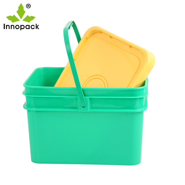 Factory Manufacturer 1L 2L Square Plastic Bucket Container for Food Packing