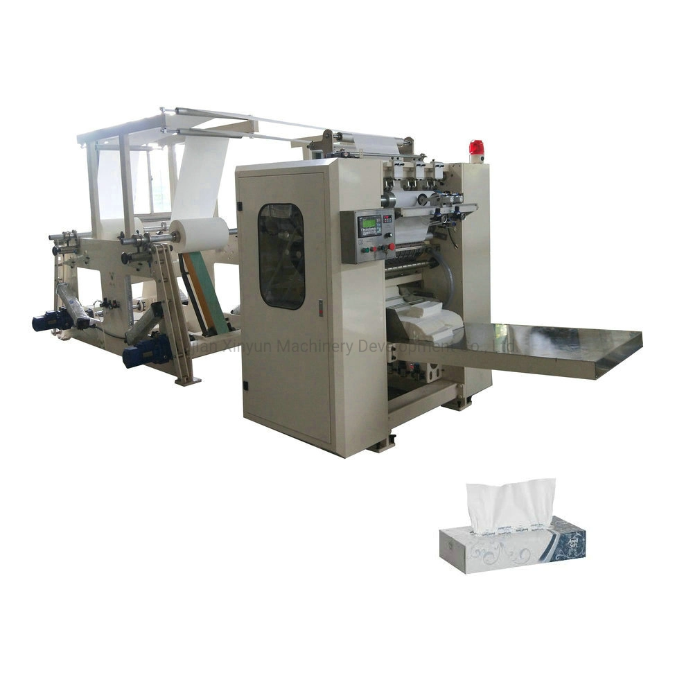 Fácil Operación 2pistas tejido facial de la máquina de plegado de papel Kleenex