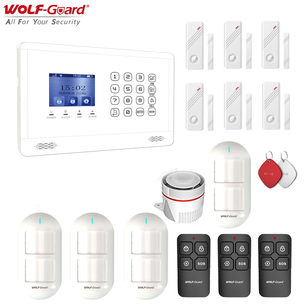 China DIY Security Wi-Fi GSM Home Burglar Alarm System