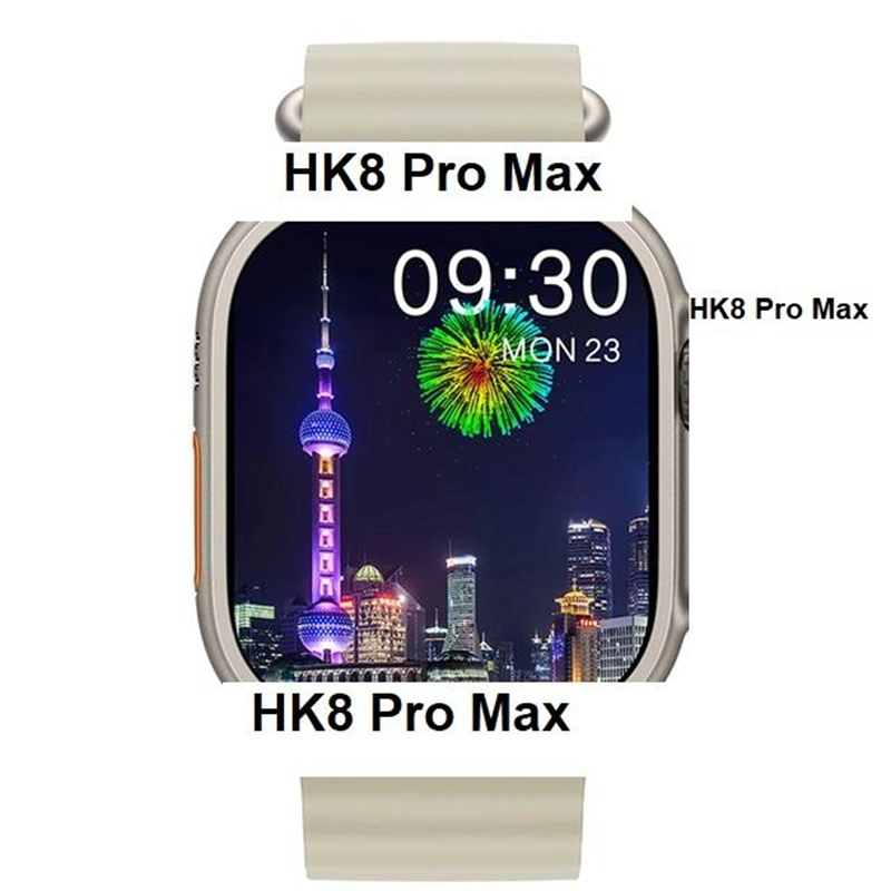 HK8 بالجملة Promax Smart Watch Super High Quality 2.12 بوصة ساعة ذكية ذكية بشاشات كبيرة من SmartWatch للسفر لفترة طويلة