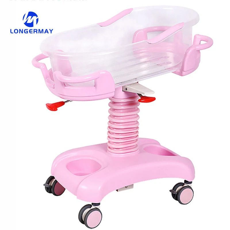 Hydraulic Multifunction Adjustable Newborn Medical Bed ICU Children Pediatric Bed ABS Plastic Baby Hospital Crib