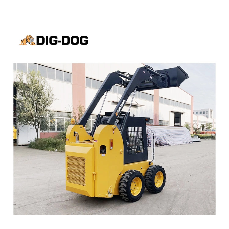 China Manufacturer Diesel Small Wheel Track Mini Skid Steer Loader CE EPA