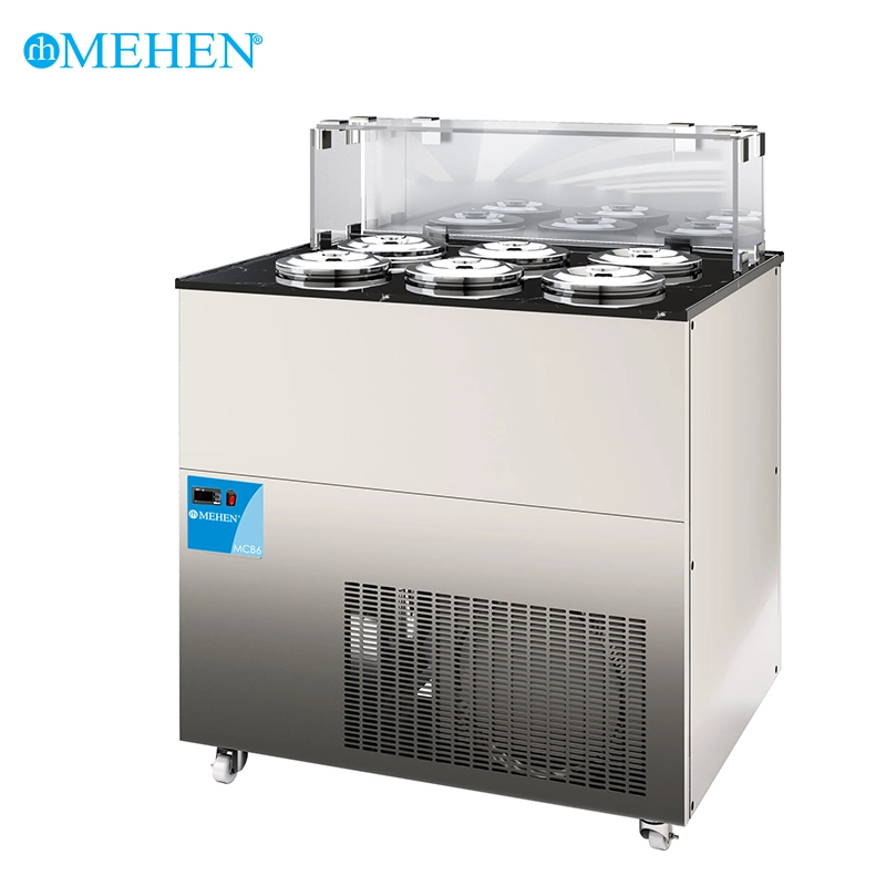 Mehen Pozzetti Gelato Case 4 Flavors Fast Freezing Showcase