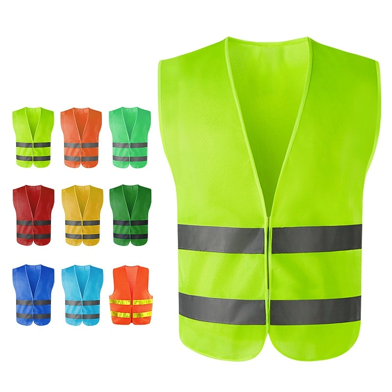 Reflective Clothing Multi-Pocket Reflective Vest Warning Reflective Vest Construction Site Traffic Building Sanitation Safety Clothing Can Be Printed