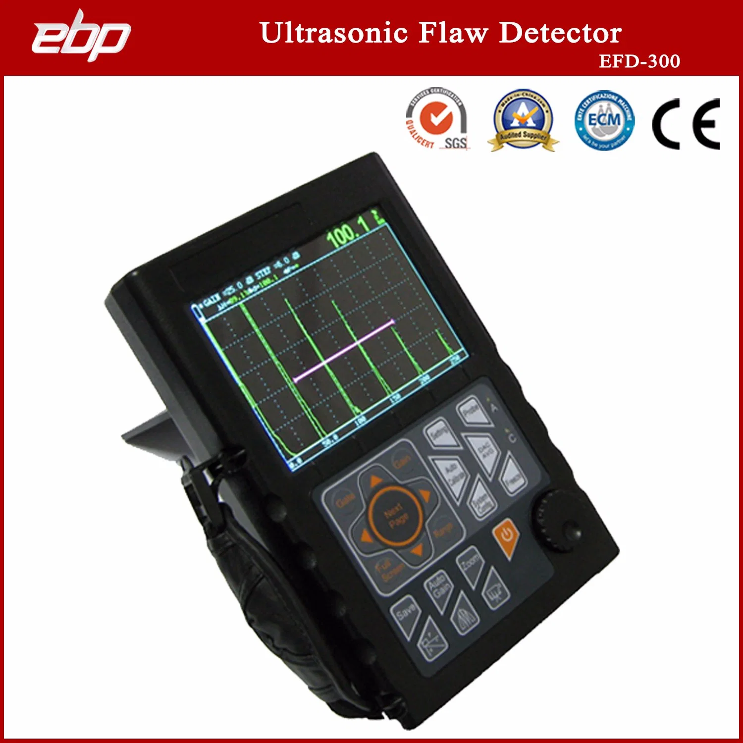 Digital Portable Ultrasonic Flaw Detector Ultrasonic Testing Equipment