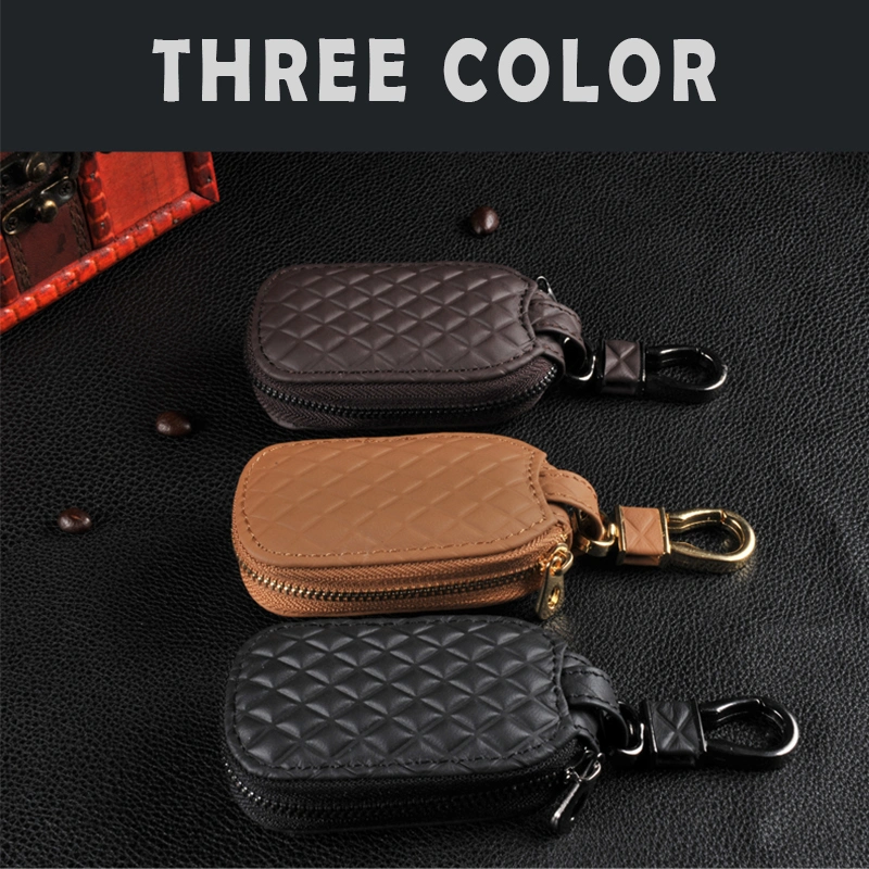 Custom Car Brand Logo Universal Leather Portable Luxury Key Keychains Holder Case