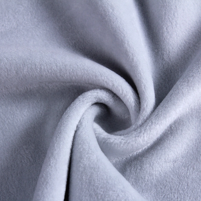 Hot One Side Fleece Fabric Micro Velvet Fabric Stretch Cotton Polyester Spandex Fabric