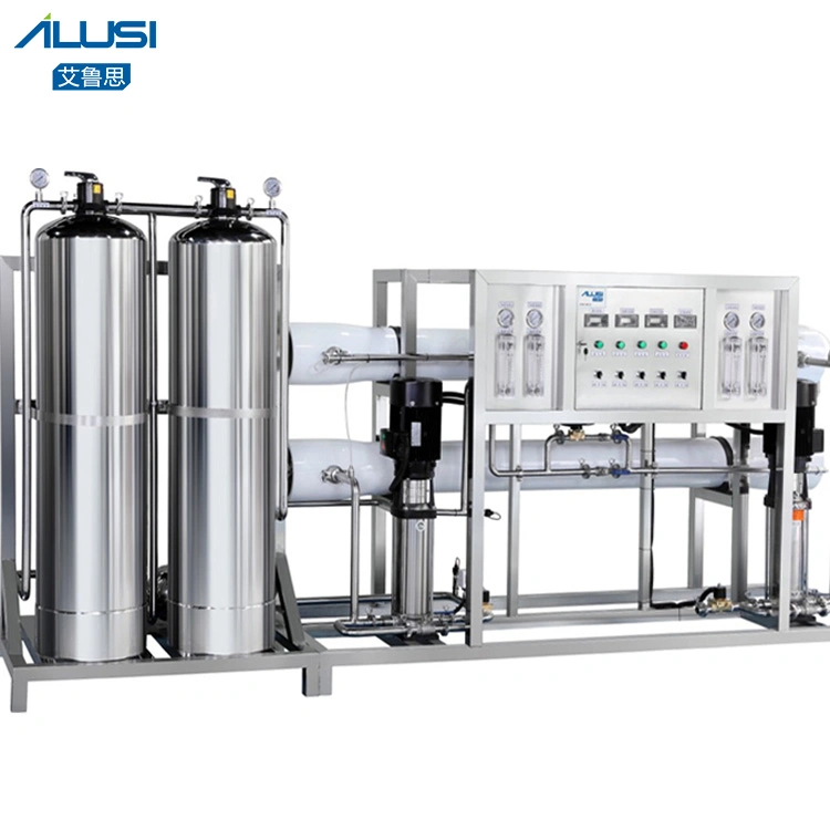 A indústria 2 estágio de osmose inversa do Tratamento de Água Equipamentos com areia Amaciador de carbono tanques de filtro de Tratamento de Água para produtos cosméticos