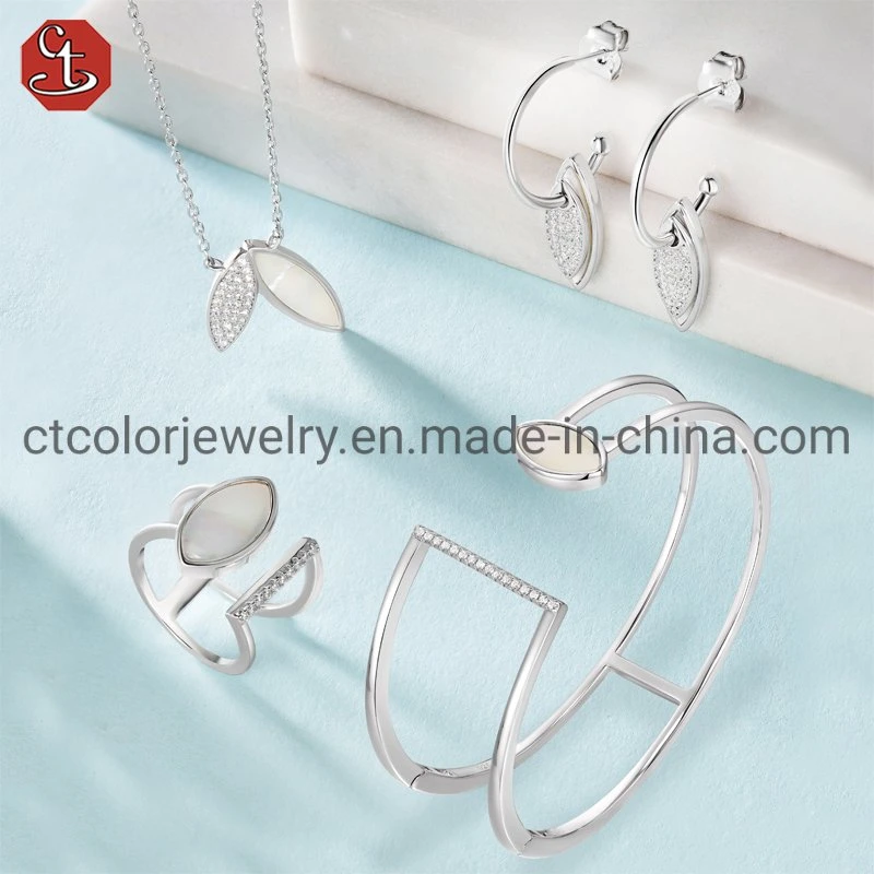 925 Sterling Silver Wholesale/Supplier Jewelry Bangles Bracelets Ring Necklace Earring Jewelry Set