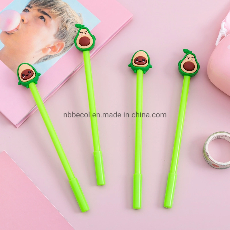 Promotional Cute Silicone Cartoon Pen Stationery School Office Supplies