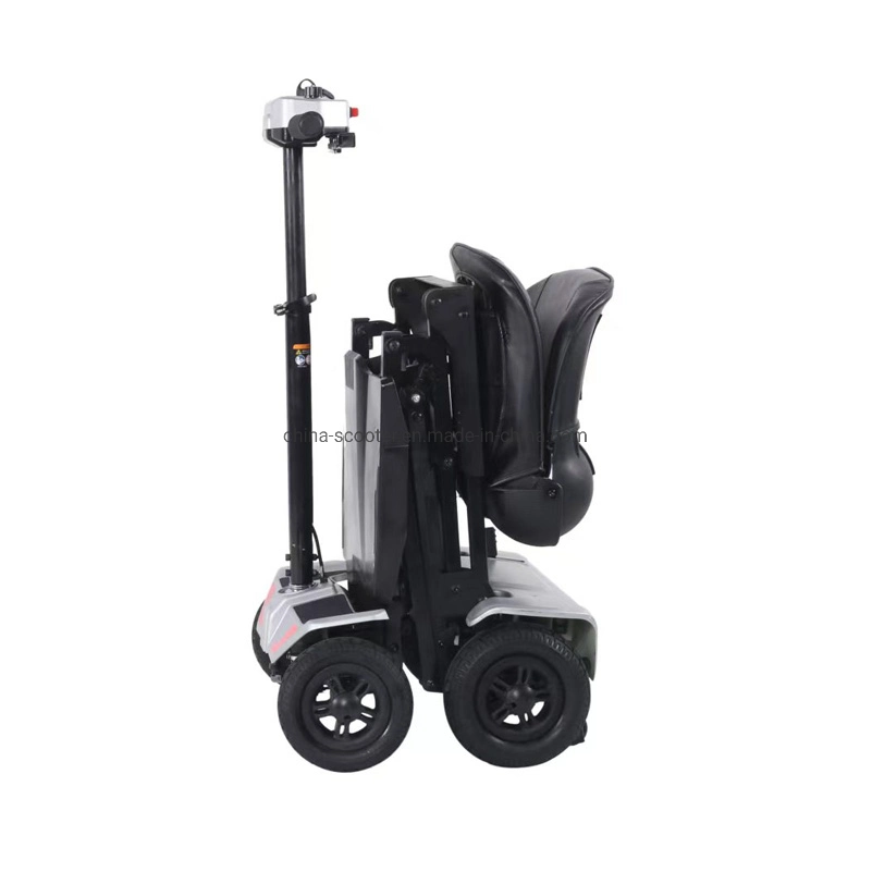 Portátil Manual Folding Electric 4 Wheel Mobility - scooter portátil com duas correias Scooter para mais antiga (MS-007C)