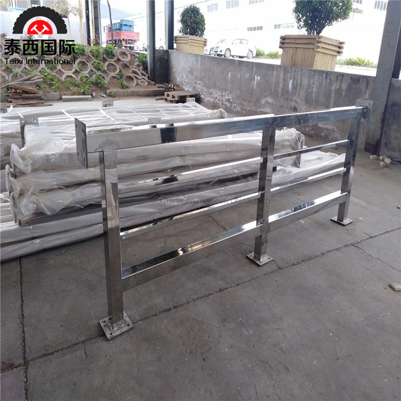 Security Fence Rail Galvavnized Steel Stair Guardrail Balcony Steel Railing Metal Balustrade