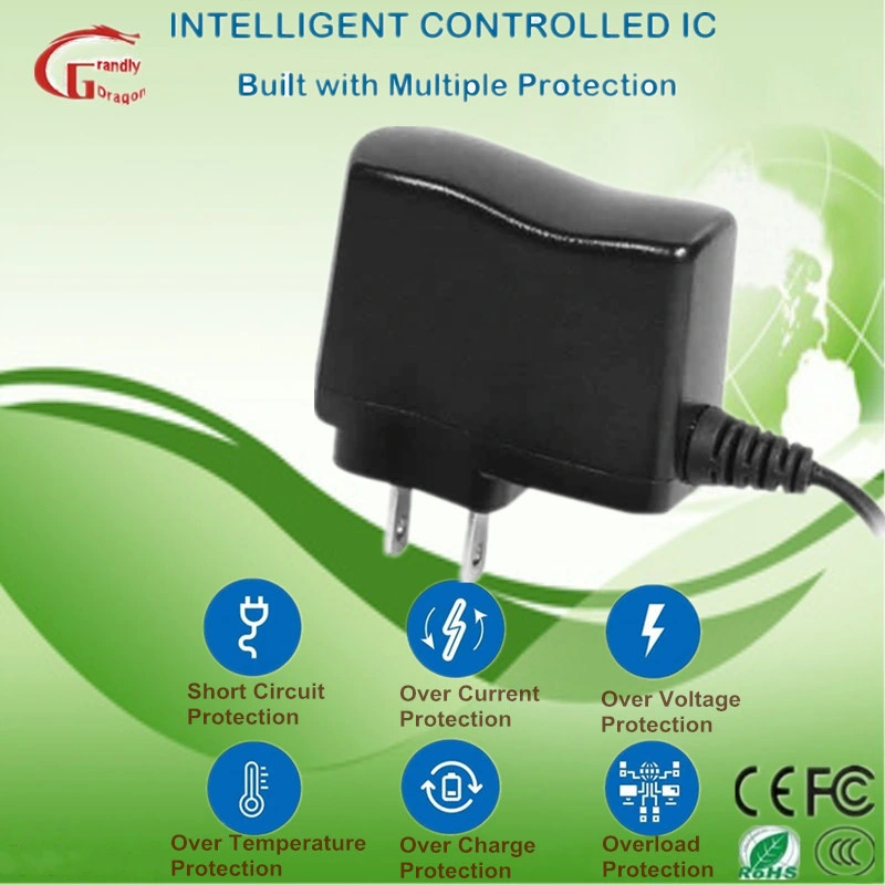 En la pared de viaje portátil cargador AC DC Adaptador de Corriente de alimentación de conmutación de 5V 1A 1,5 a 2 A 3 a 2,5 a 3,5 A 4 a 4,5 A 5A 6A de la FCC aprobó RoHS CE