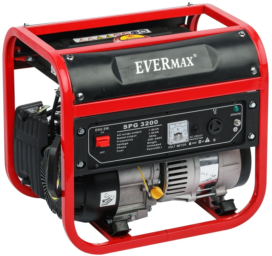 1.5kVA Gasoline Manual Starter 100% Copper Portable Petrol Generator From Green Power