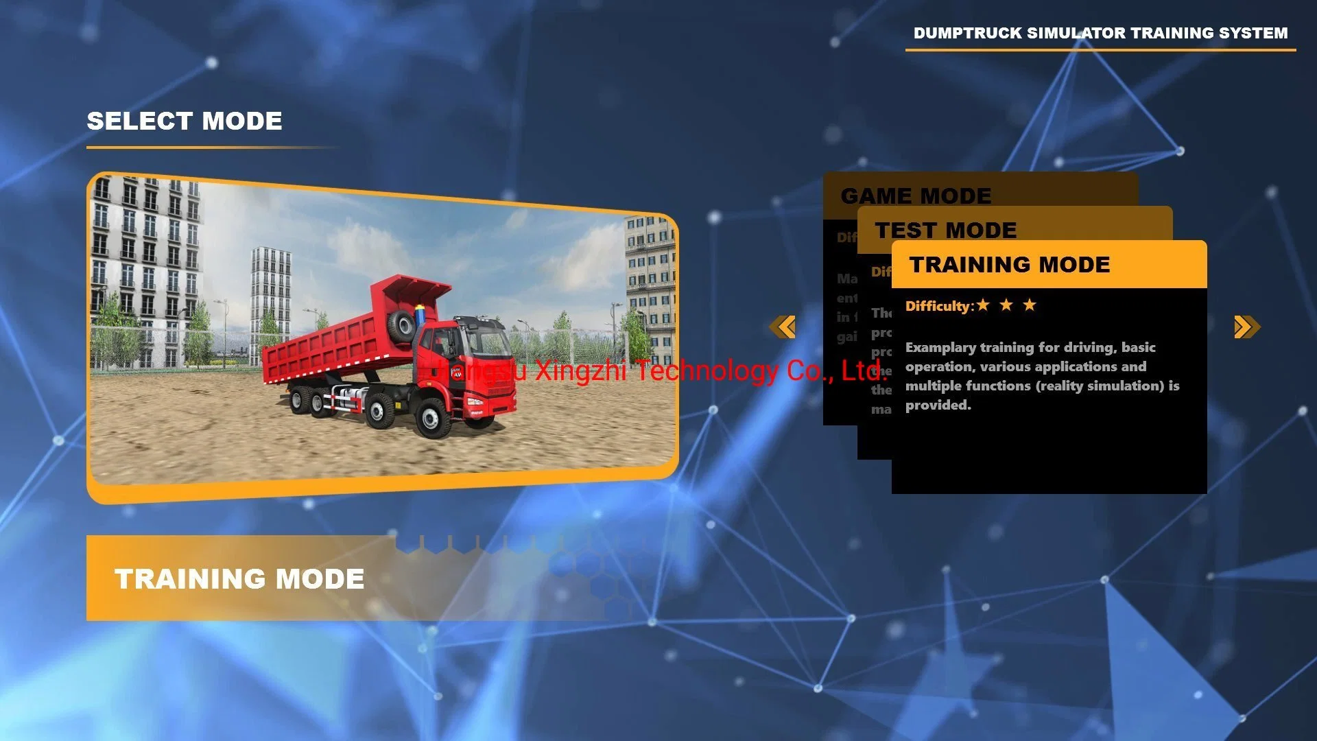 VR Heavy Dump Truck Driver Training Simulador personal con CE