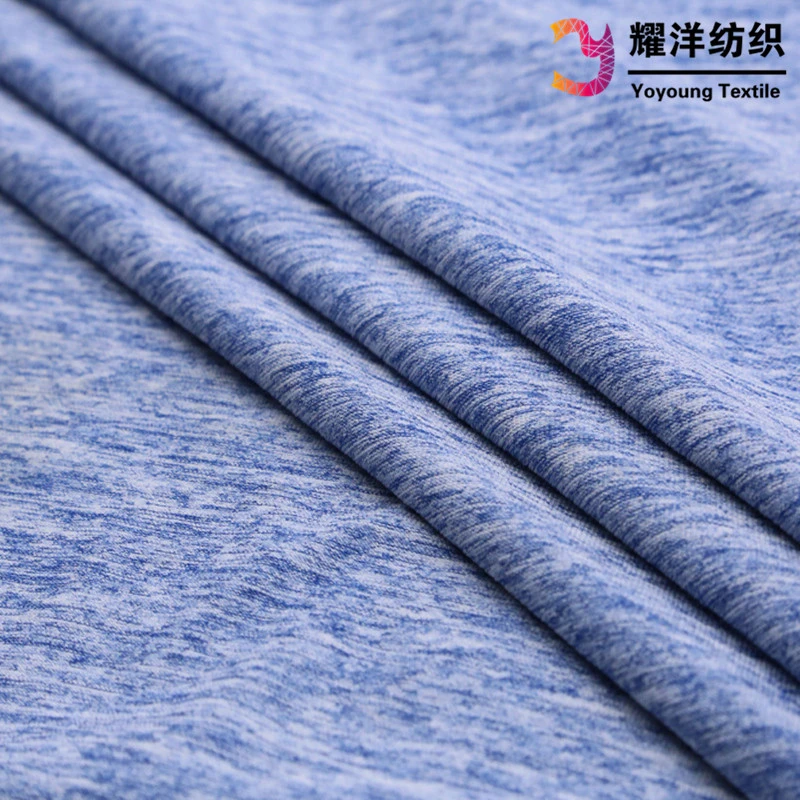 Yoga Clothing Cotton Feel Like Cationic Polyester Melange Single Jersey Fabric