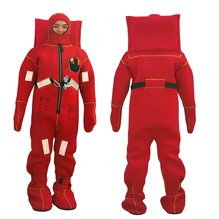 Equipo para salvar vidas Solas Inmersion Suit con aislamiento térmico a precio de fábrica Trajes de supervivencia