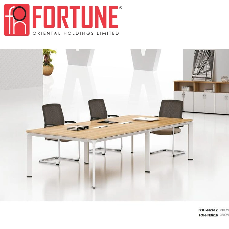 White MFC Executive Office Conference Table in Guangzhou (FOH-SM3614)