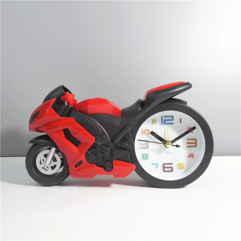 La decoración del hogar Reloj de sobremesa modelo de motocicleta Despertador