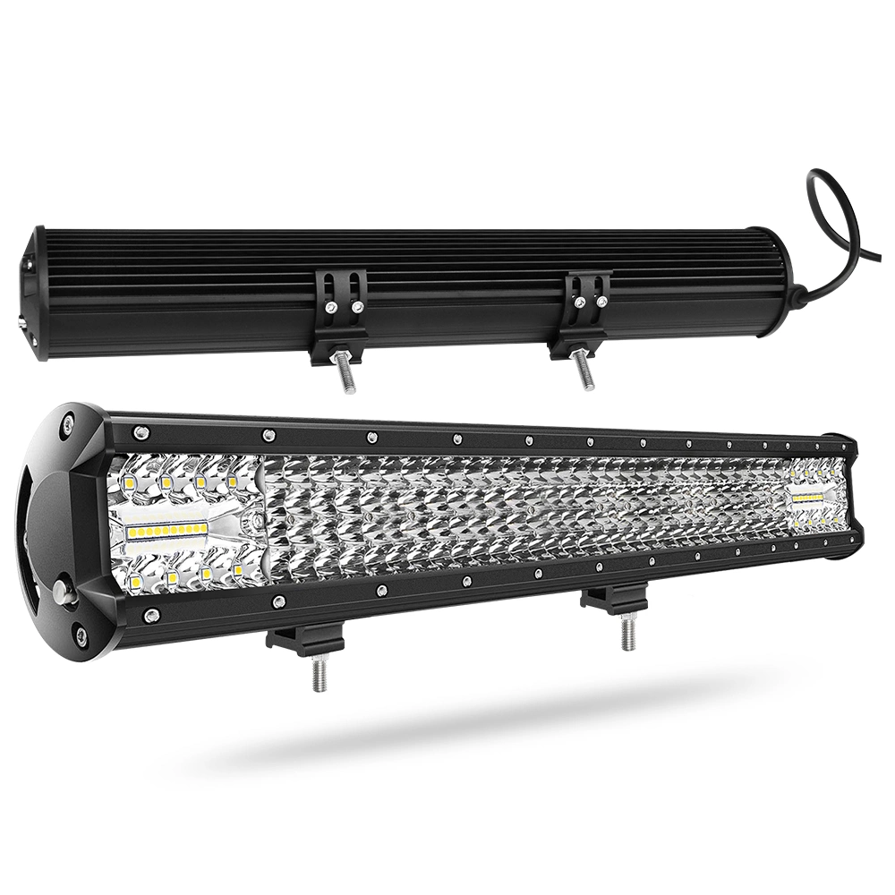 Super Bright DOT 4 Quad Rows 15" 22" 32" 42" 52" Inch 24volt Curved LED Bar Offroad 4X4 Truck Car LED Light Bar