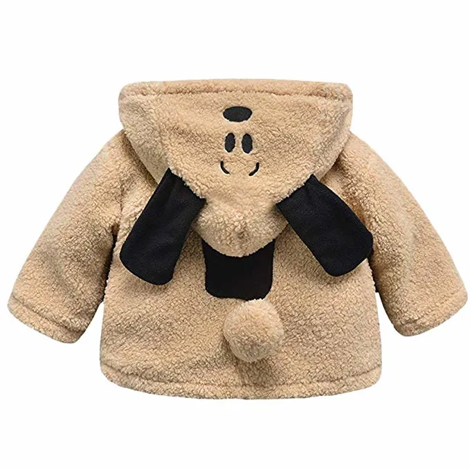 Children's Garment Baby Kids Hooded Jackets Thick Warm Coat